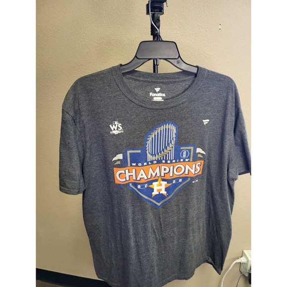 NWOT Houston Astros World Series‎ Champ 2022 Fanatics Branded Shirt Adult XL - Picture 1 of 6